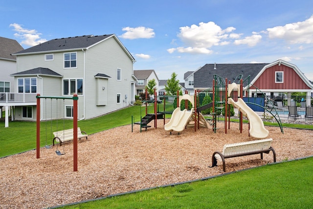 2348 Kester Ave NE, Saint Michael, MN 55376 - community jungle gym with a residential view