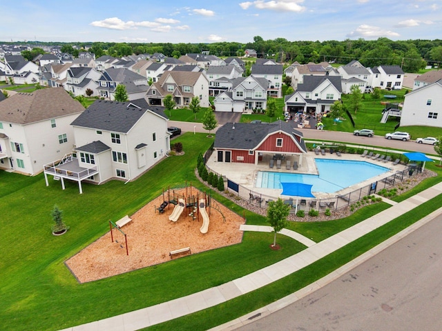 2348 Kester Ave NE, Saint Michael, MN 55376 - aerial view of residential area featuring a pool