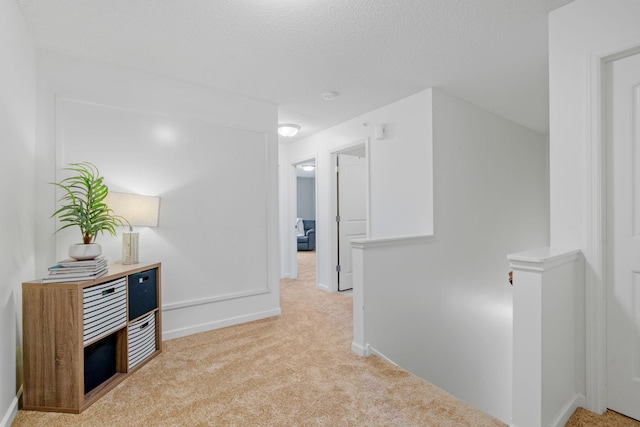 7742 Madelyn Creek Dr, Victoria, MN 55386 - hall with an upstairs landing and light colored carpet