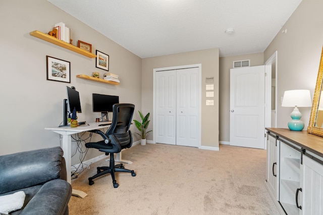 7742 Madelyn Creek Dr, Victoria, MN 55386 - home office with light carpet and baseboards