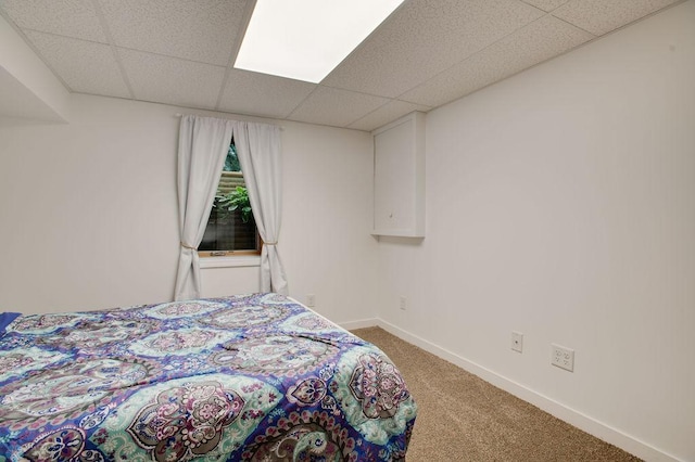 604 2nd Ave S, Kindred, ND 58052 - carpeted bedroom with a drop ceiling and baseboards
