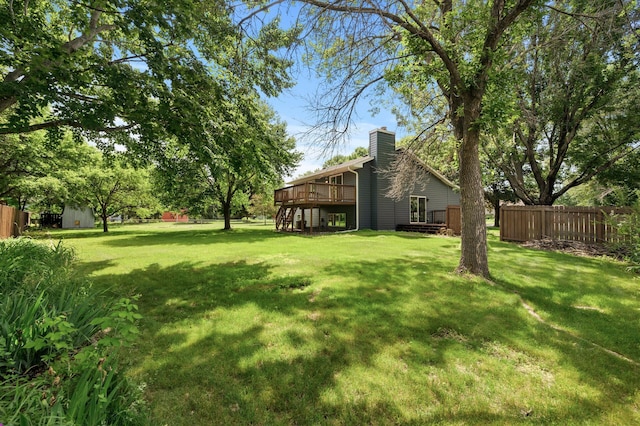 6722 116th Cir, Champlin, MN 55316 - view of yard featuring a deck and stairs
