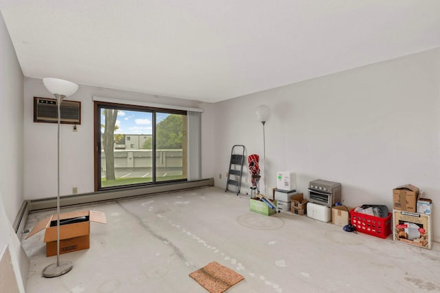 1903 Silver Bell Rd Unit 108, Eagan, MN 55122 - spare room featuring a wall mounted AC and a baseboard heating unit
