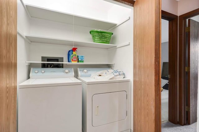 1887 Silver Bell Rd Unit 115, Eagan, MN 55122 - laundry room featuring washer and dryer and carpet