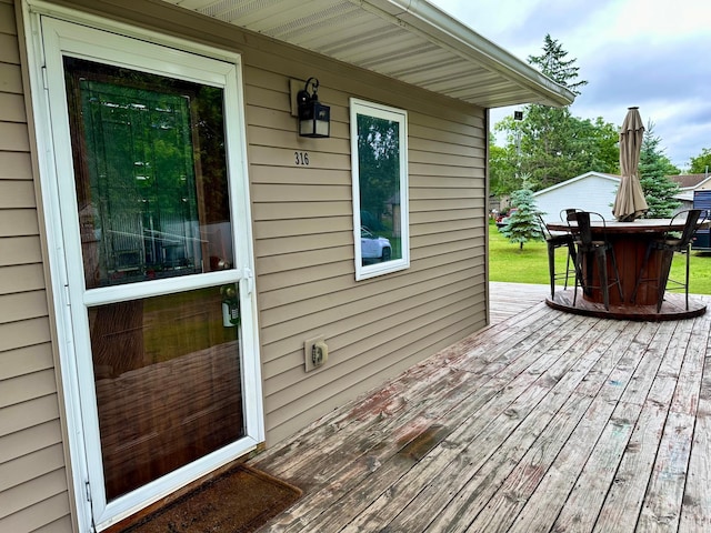 316 2nd St NE, Menahga, MN 56464 - view of wooden terrace