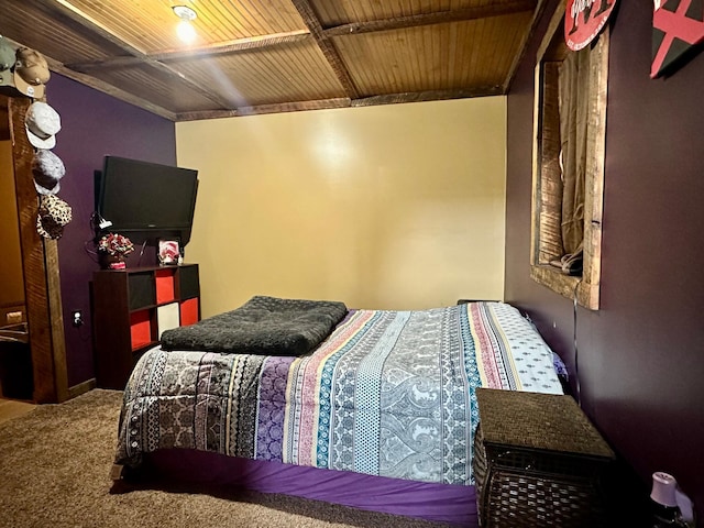 316 2nd St NE, Menahga, MN 56464 - carpeted bedroom featuring wooden ceiling