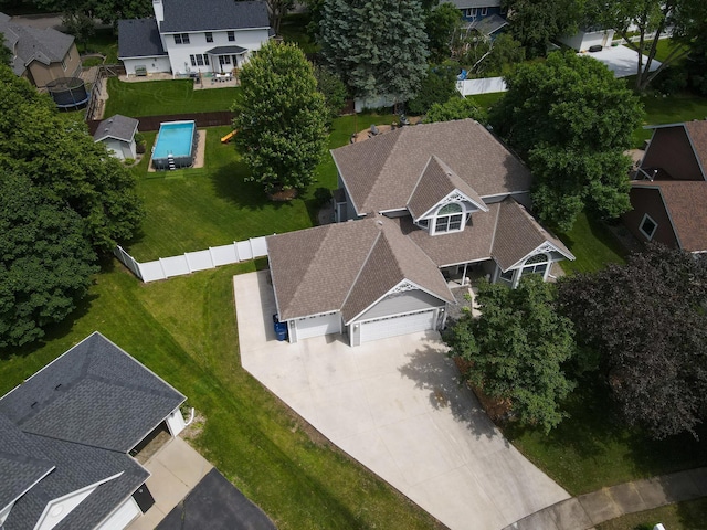 2668 Waterford Ct, Saint Cloud, MN 56301 - aerial view of residential area featuring a pool area