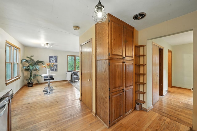 6398 Osman Ave N, Oak Park Heights, MN 55082 - hall featuring light wood-style flooring