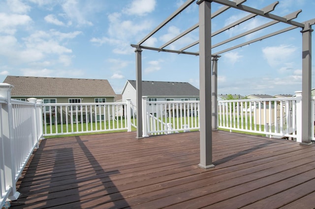 1381 Westport Beach Way W, Fargo, ND 58078 - wooden deck with a residential view and a yard