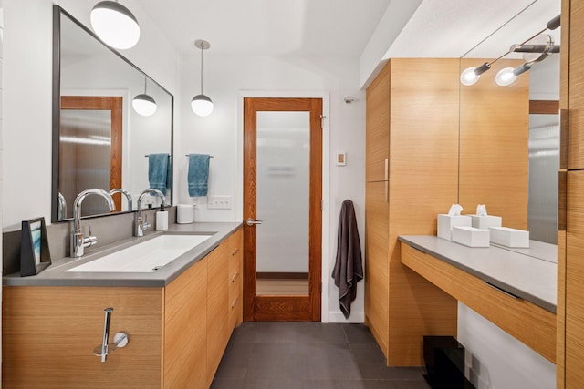 18201 Kathleene Dr, Minnetonka, MN 55345 - bathroom with tile patterned floors and vanity