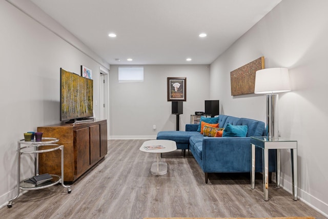 18201 Kathleene Dr, Minnetonka, MN 55345 - living area with wood finished floors and recessed lighting