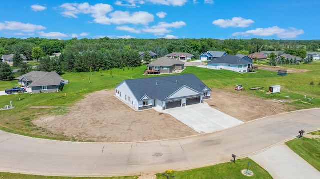 322 Old Glory Dr NE, Alexandria, MN 56308 - aerial view of residential area featuring a heavily wooded area