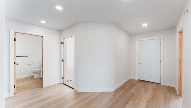 322 Old Glory Dr NE, Alexandria, MN 56308 - hallway featuring light wood-style flooring and recessed lighting