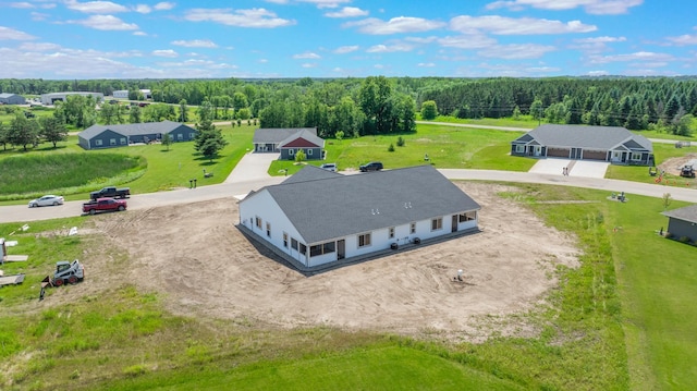 322 Old Glory Dr NE, Alexandria, MN 56308 - aerial view of property and surrounding area with a heavily wooded area