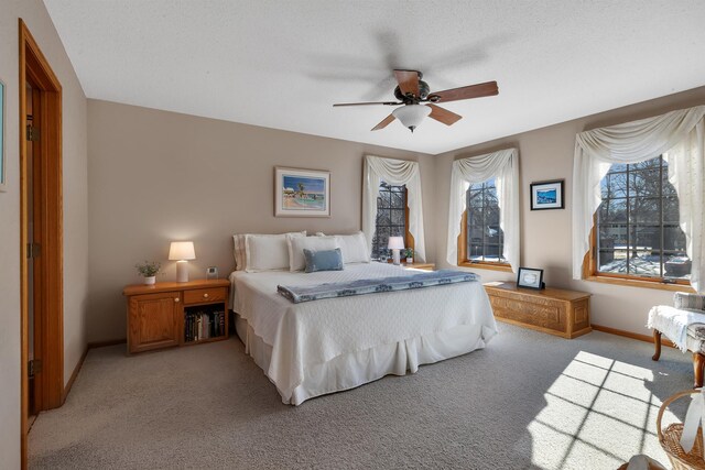 617 17th St N, Sartell, MN 56377 - bedroom with light colored carpet and ceiling fan
