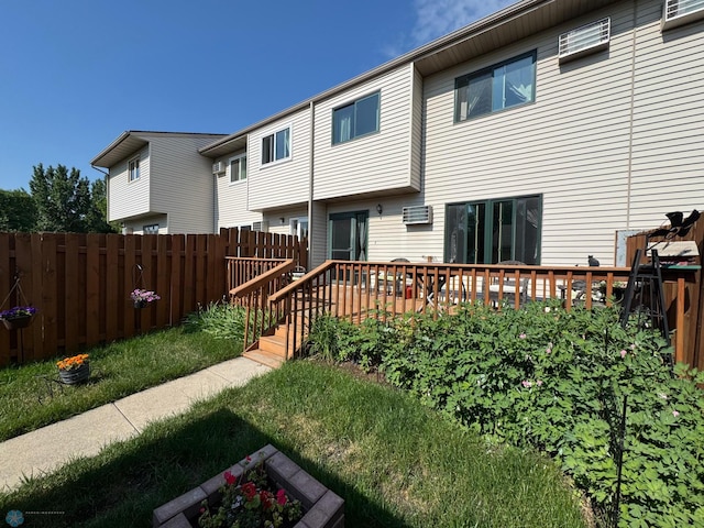 238 18th St E, West Fargo, ND 58078 - rear view of property with a wooden deck