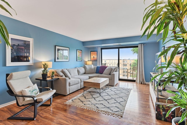 3131 Excelsior Blvd Unit 508, Minneapolis, MN 55416 - living room featuring wood finished floors and baseboards