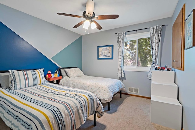 941 Cannon Ave, Shoreview, MN 55126 - carpeted bedroom with baseboards and ceiling fan