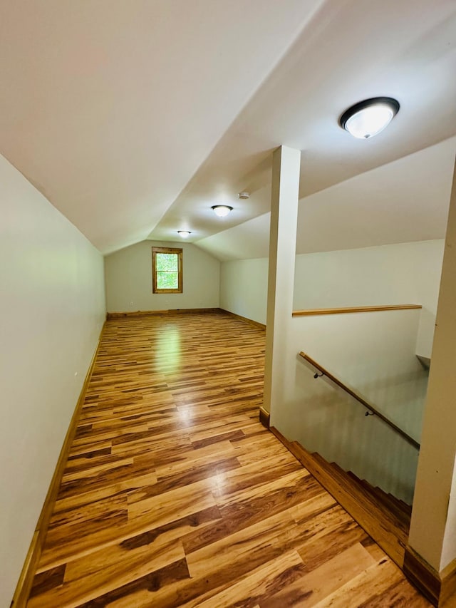 2795 40th St NW, Hackensack, MN 56452 - bonus room featuring wood finished floors and vaulted ceiling