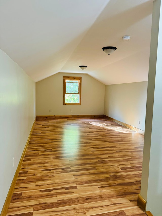 2795 40th St NW, Hackensack, MN 56452 - bonus room featuring light wood-type flooring and vaulted ceiling