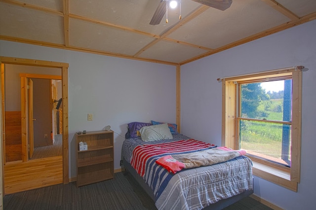 2338 Olson Rd, Blackhoof Twp, MN 55718 - carpeted bedroom with a ceiling fan and baseboards