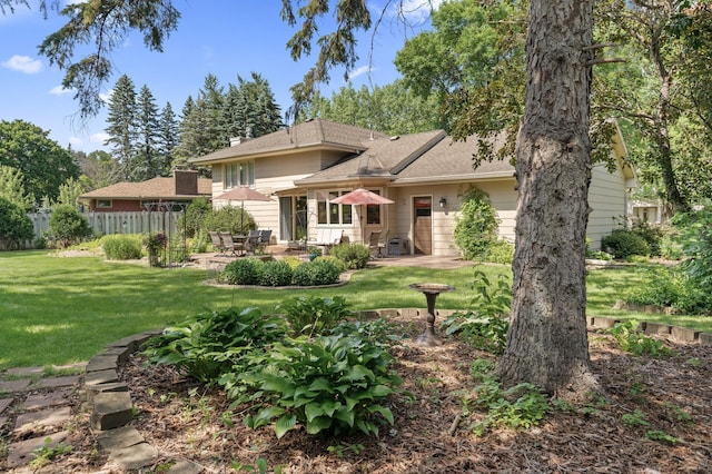 6469 Deerwood Ln N, Maple Grove, MN 55369 - rear view of house featuring a patio area and a chimney