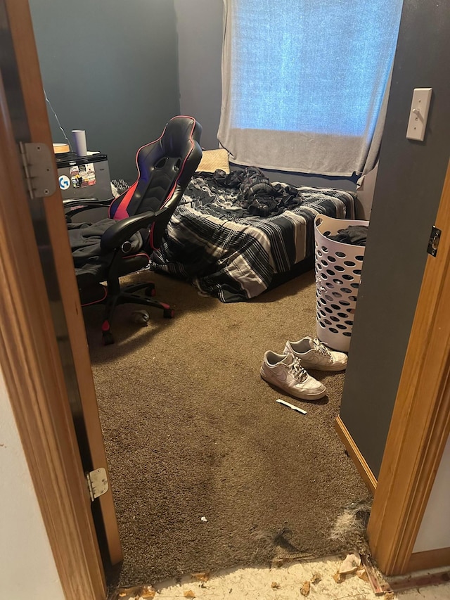 11162 Olympia Ave, Becker, MN 55308 - carpeted bedroom with a desk