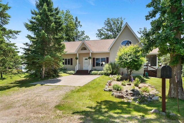 2282 71st St, Georgetown Twp, WI 54853 - ranch-style home with a front lawn and driveway
