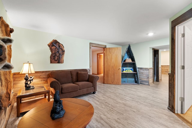 2282 71st St, Georgetown Twp, WI 54853 - living area featuring wood finished floors and recessed lighting