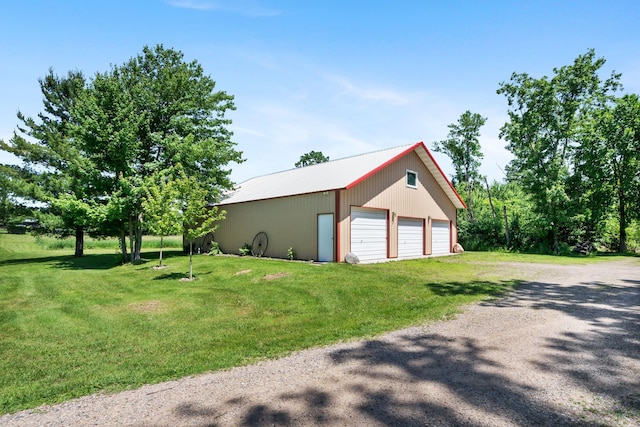 2282 71st St, Georgetown Twp, WI 54853 - detached garage with driveway