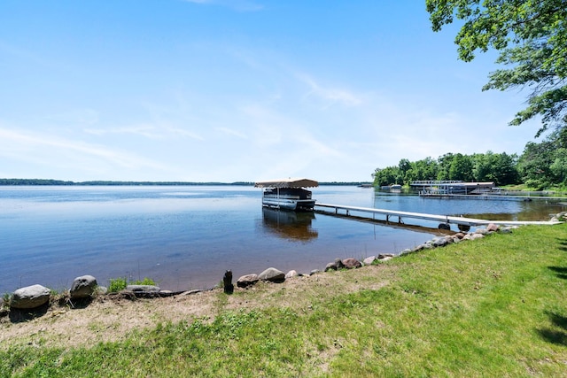 2282 71st St, Georgetown Twp, WI 54853 - water view with a dock