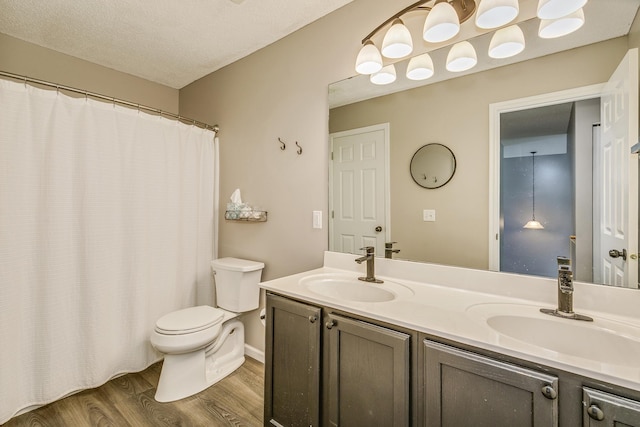 16835 78th Pl N, Maple Grove, MN 55311 - full bath with double vanity, wood finished floors, and curtained shower