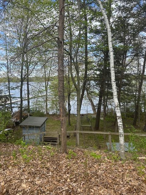 6053 Linwood Dr NE, Linwood Twp, MN 55092 - view of yard with a water view and an outdoor structure
