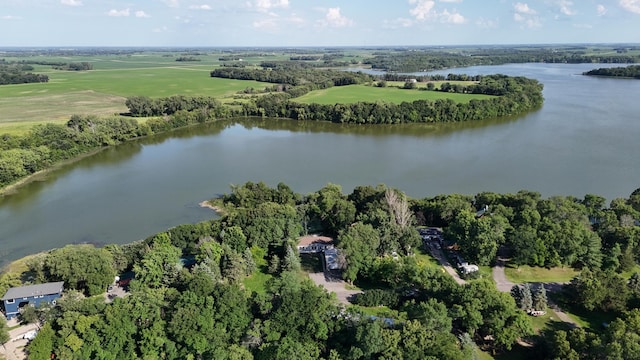 57975 226th St, Litchfield, MN 55355 - aerial view of property and surrounding area featuring a large body of water