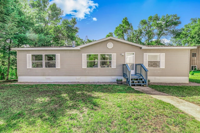 57975 226th St, Litchfield, MN 55355 - manufactured / mobile home with a front lawn