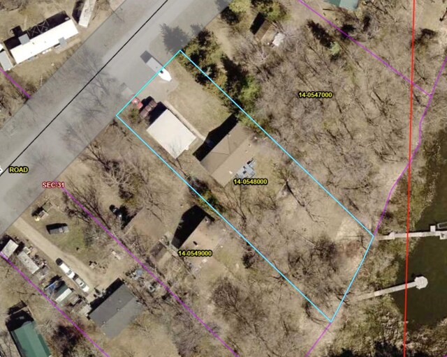 57975 226th St, Litchfield, MN 55355 - aerial view of property's location featuring property parcel outlined
