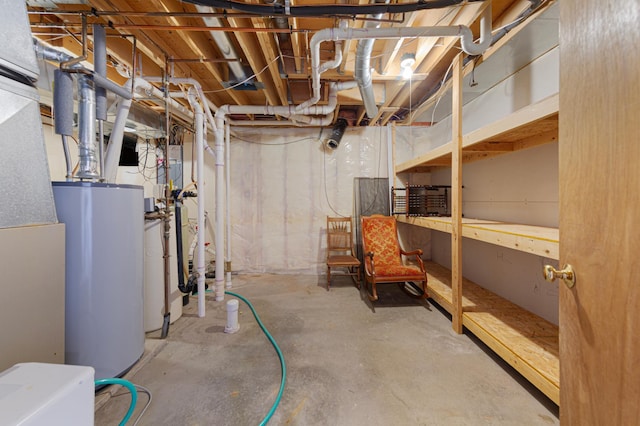900 11th Ave SE, Waseca, MN 56093 - unfinished basement with gas water heater