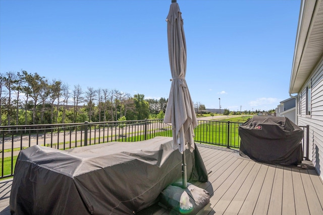 15005 Quintana St NW, Ramsey, MN 55303 - deck featuring a grill