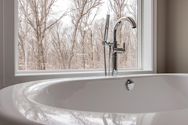51440 Long Point Pl, Shamrock Twp, MN 55760 - bathroom view of a freestanding bath and a sink