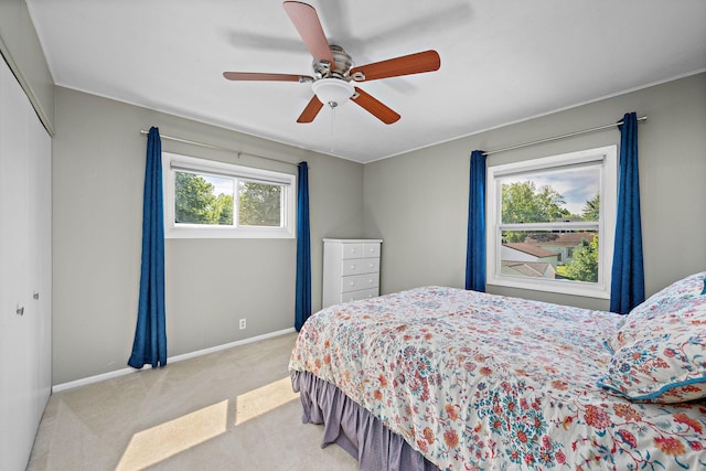 1890 Sheridan Ave, Saint Paul, MN 55116 - carpeted bedroom with a closet and a ceiling fan