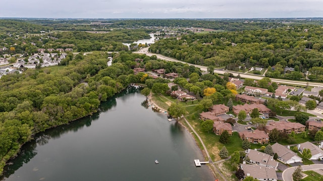2051 Carriage Dr SW Unit 2051D, Rochester, MN 55902 - aerial perspective of suburban area featuring a nearby body of water