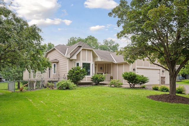 10989 Eagle Lake Blvd, Maple Grove, MN 55369 - view of front of property featuring an attached garage, a front lawn, a shingled roof, and driveway