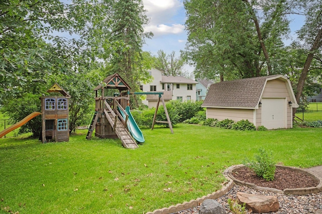 10989 Eagle Lake Blvd, Maple Grove, MN 55369 - view of playground with a storage unit