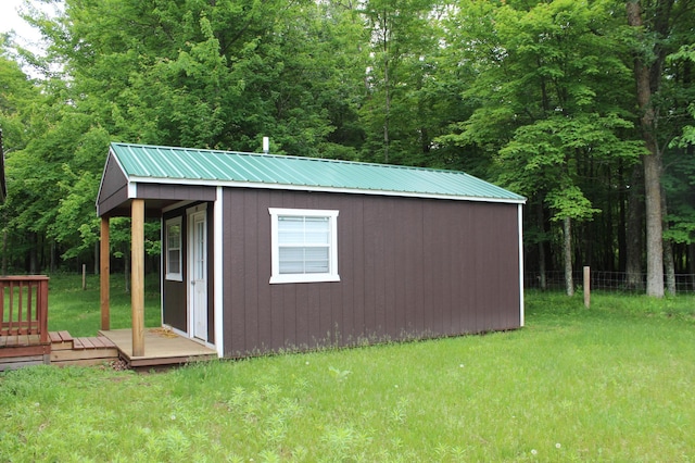 20796 River Rd, Grantsburg, WI 54840 - view of outbuilding featuring a forest view