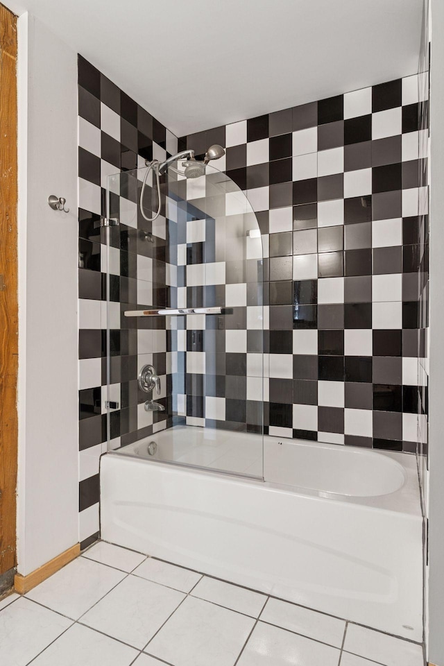406 Wacouta St Unit 611, Saint Paul, MN 55101 - full bathroom with shower / bathtub combination and tile patterned flooring