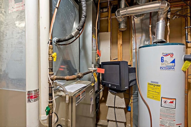 5245 Dufferin Dr, Savage, MN 55378 - utility room with water heater and heating unit