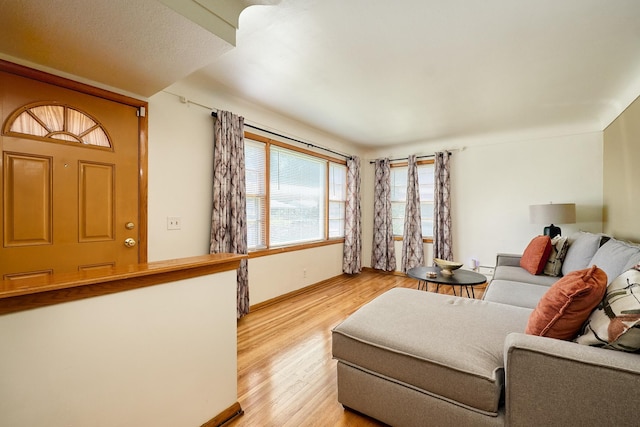 5041 Upton Ave N, Minneapolis, MN 55430 - living room with light wood-type flooring and baseboards