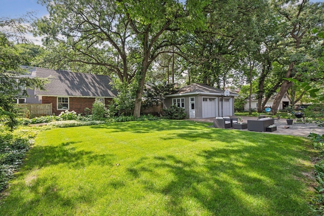 4626 Dupont Ave S, Minneapolis, MN 55419 - view of yard featuring an outdoor hangout area and a patio area
