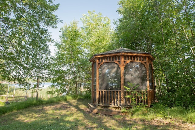 42674 305th Pl, Aitkin, MN 56431 - view of yard featuring a gazebo