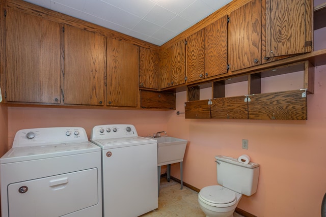 551 Edward Ln NE, Longville, MN 56655 - laundry room with separate washer and dryer and light floors
